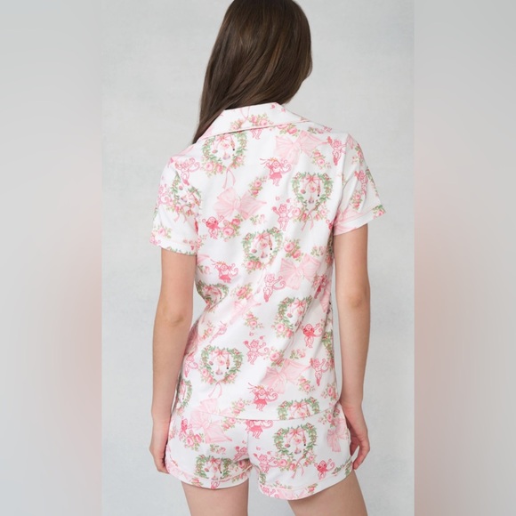 Love shack fancy x roller rabbit merry monkey beaux polo pajamas - Picture 3 of 4